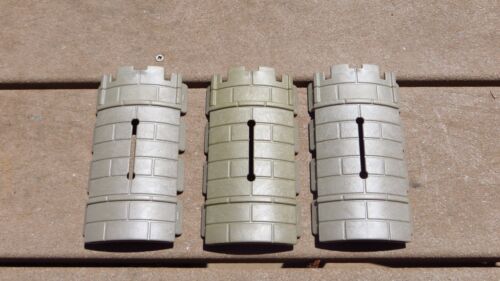 playmobil vintage castle wall parts curved w// arrow slit lot of 3