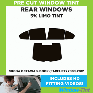 SKODA octavia 5 portes 2009-2012 5/% Limo Coupe pré arrière fenêtre teinte lifting