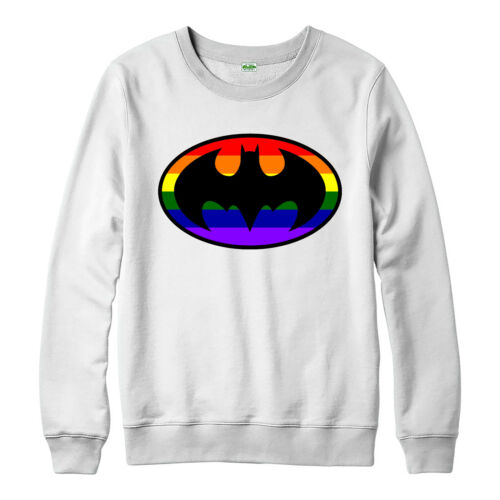Batman Logo Jumper LGBT Gay Lesbian Pride DC Comics Superhero Unisex Adult Top
