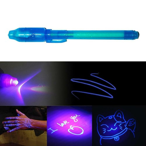 Leuchtendes Licht Unsichtbarer Tintenstift UV-Check Geldzeichnung Zauberstifte
