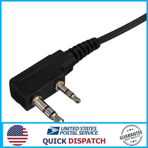 2 Pin Flexible Acoustic Tube Mic Earphone For Baofeng Kenwood Retevis TYT Two