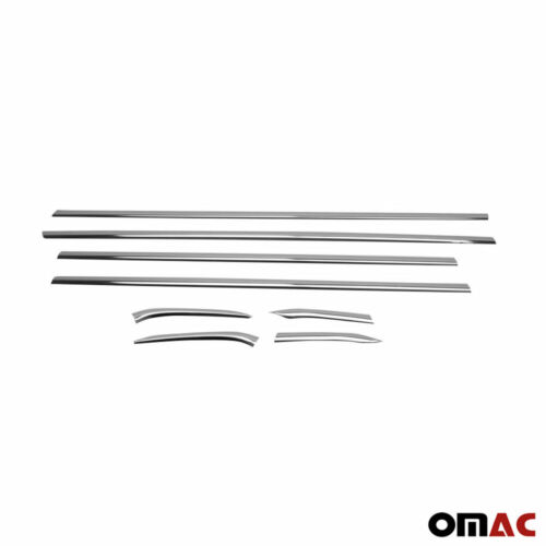 Fits Ford Fiesta 2011-2020 Chrome Lower Window Frame Trim Stainless Steel 8 Pcs