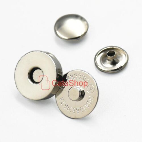 Double Rivet Round Magnetic snap 14mm 9/16" Clasp Stud Button Fastener purse 