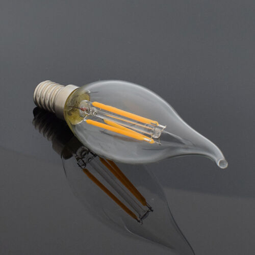 E14 4W 8W Edison Ampoule à filament C35 LED Ampoule bougie 220V Lampe de spot 1x 