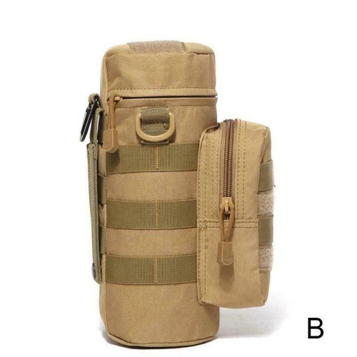 Nylon Water Bottle Pouch Holder Tactical Kettle Canteen Bag Pack 11*27CM H6A6