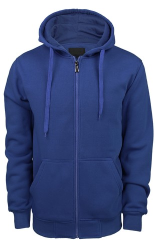 MENS HOODIE HOODED JACKET ZIP THRU TOP FLEECE HOODY SWEATSHIRT COAT JUMPER 8-14