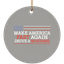 Make America Fast Again Drive a Mustang Christmas Ornament
