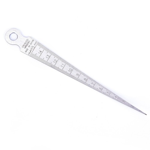 1-15mm Stainless steel taper gauge feeler gap hole double side measuring tool