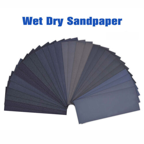 1/10X Wet Dry Sandpaper Abrasive Sanding Paper Sheet 1500/2000/2500/3000 Grit 