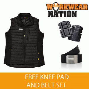 Dewalt force rembourrage doux léger gilet veste sans manches nouvelle gamme genou ceinture set