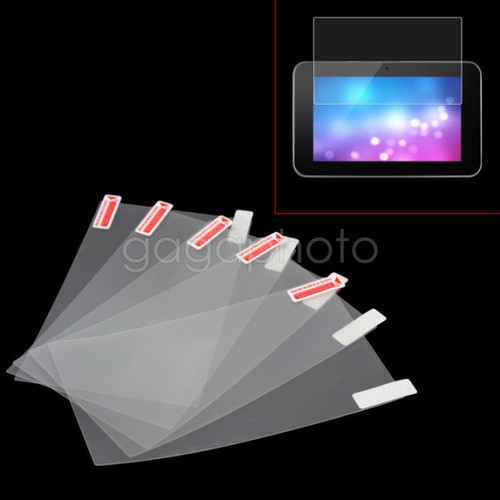 5x Useful Clear LCD Screen Protector Guard Film Cover for 7 inch-Tablet PAD New