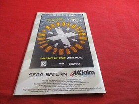 NFL Quarterback Club 96 Sega Saturn Instruction Manual Booklet ONLY