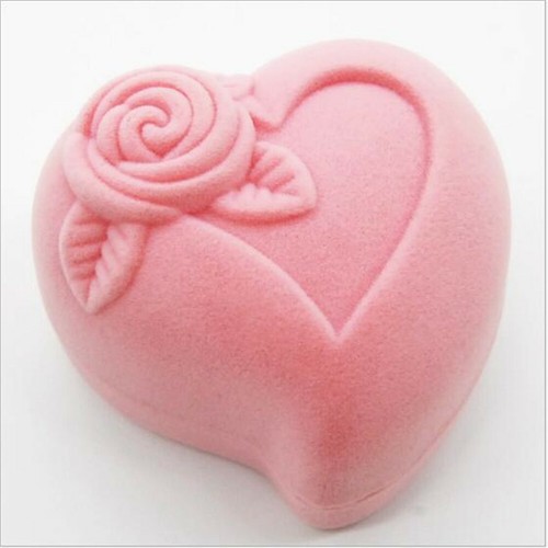 Love Heart Shaped Express Your Heart Ring Box Romantic Valentines Day Gift 1pc