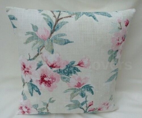 Laura Ashley Designer Cushion Cover ROSEAMOND Cranberry Fabric Various Sizes