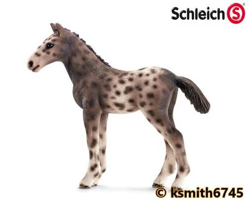 Schleich Knabstrupper Poulain solide Jouet en plastique Ferme Pet Animal Bébé Cheval nouveau