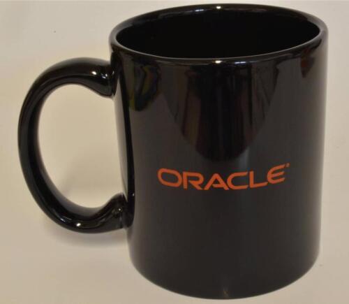 Oracle  Black Ceramic Coffee Cup Mug ~ Advertising NEW in BOX