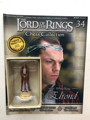 Magazine Lord of the Rings chess collection 34 Elrond Eaglemoss Figure King 