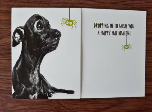 Skull Happy Halloween Card -Your choice Pick 1 or More SAVE Dog Ghost Karate