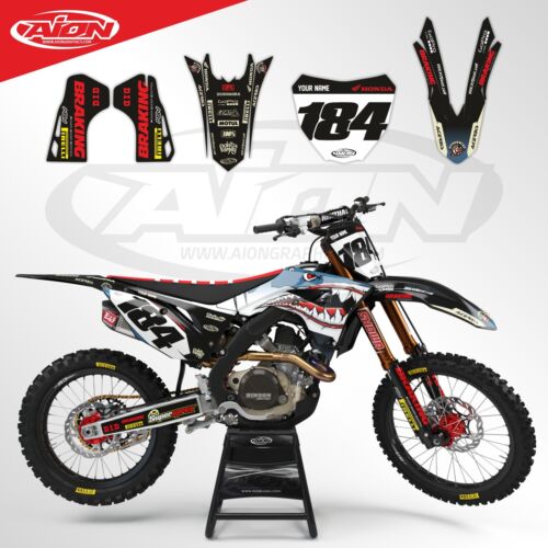 Honda Graphics Kit for a 2019-2021 CRF 250-450 Decals kit with custom rider ID