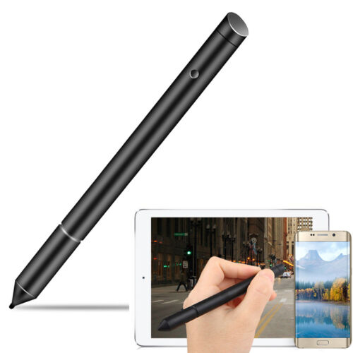 New Black 2 in 1 Touch Screen Pen Stylus fit iPhone iPad Samsung Tablet Phone US