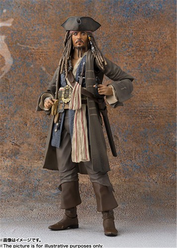 Pirates of the Caribbean Jack Sparrow 15 cm//6 /'/' PVC Figure Doll Toys with box