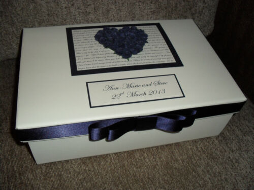 Personalised Large Wedding Engagement Birthday Keepsake Box Memory Box