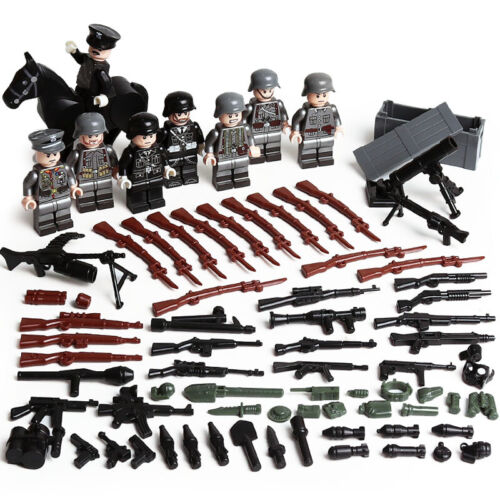 Zweiter Weltkrieg Militär Soldaten Waffen Mini Armee Figuren Lego kompatibel