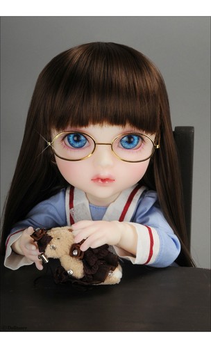 Round Steel Lensless Frames Glasses DOLLMORE BJD NEW Mokashura Size Gold