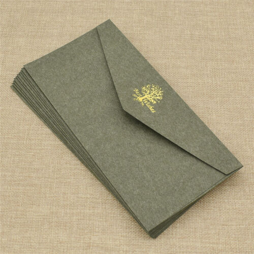 10x Solid Color Craft Paper Envelope for Business Wedding Party Best Wishes Card 