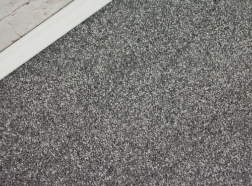 SOFT /& DENSE 11mm Thick Dark Grey Action Back 4m Wide Carpet £12.99Sqm