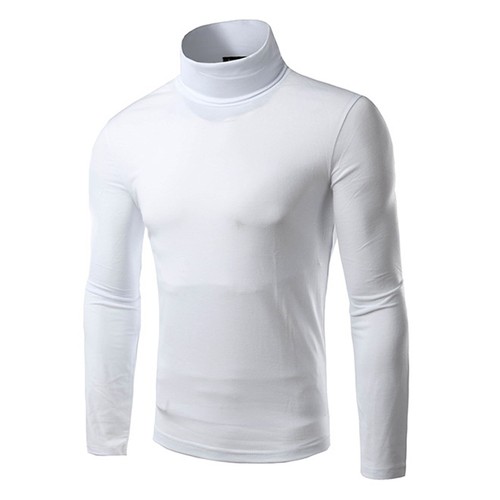 Mens Knitted Polo Roll Turtle Necks Pullover Sweater Jumper Tops New Casual Slim