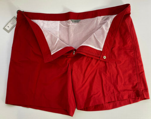 M/&S Para Hombre Berry Rojo de secado rápido Shorts de baño 3XL 45-47/" W ajustable de la cintura 3 bolsillos