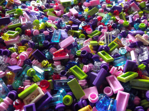 RANDOM LEGO GIRL FRIEND LEGOS SMALL DETAIL PIECES Purple pink lime BULK ☀️500