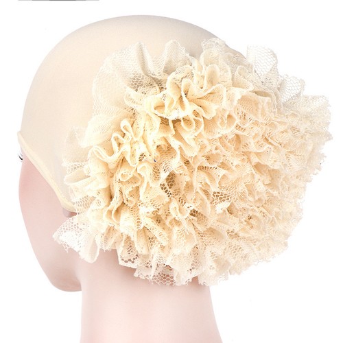 Women Flower Lace Muslim Cancer Chemo Hat Cover Hair Loss Head Scarf Turban Cap