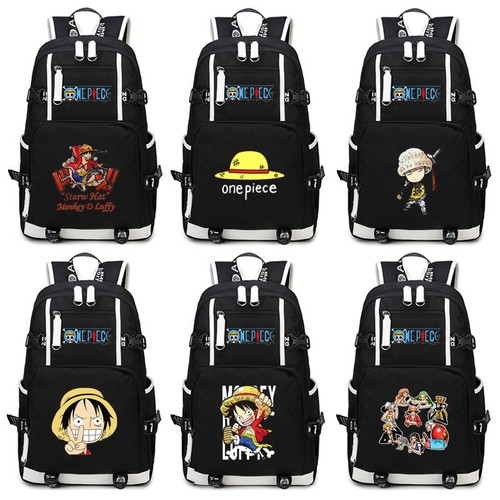 Anime One Piece Backpack Luffy Cosplay Laptop Shoulder School Bag Travel Bags