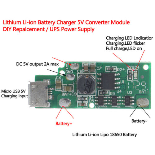 2S 7.4v 8.4v lithium battery charging module USB booster charging bo-yk