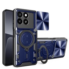 Outdoor Panzer Hülle für ZTE Blade A55 / A35, Slide Kameraschutz Ringhalter Blau