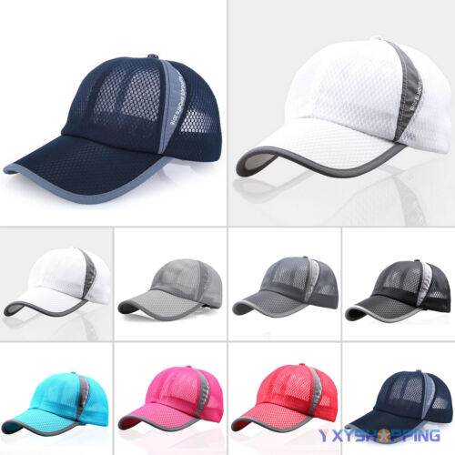 Loop Plain Baseball Cap Solid Color Blank Curved Visor Hat Adjustable Women Mens 