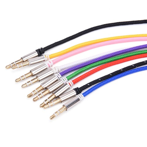 3.5mm Jack Male to Male Car Aux Auxiliary Cord Stereo Audio Cable For Phone OS