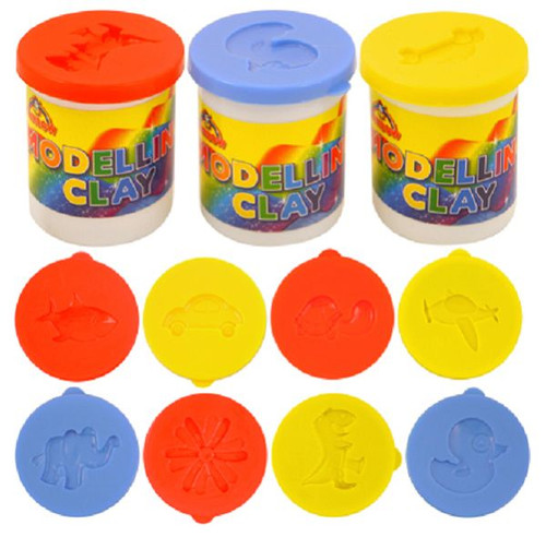 Modelling Clay Children Fun Red Blue Yellow Educational Present Toy Game Colours