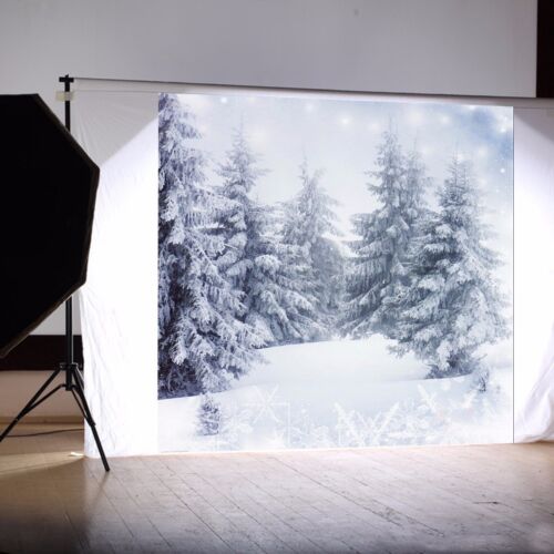 Hintergrundstoff Weihnachten Schnee Fotostudio 3x3Meter Fotohintergrund   S D