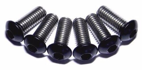 Details about  /  M5-.8 x 12mm  Stainless Steel Button Head Screws Powder Coated Flat Black 6