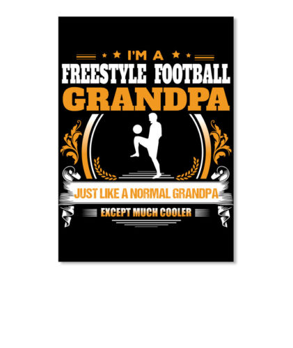 Details about  / Freestyle Football Grandpa Gift Sticker Portrait