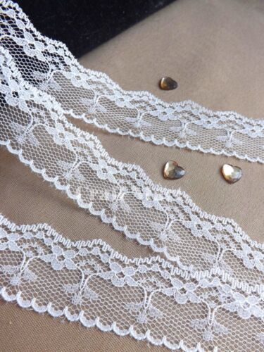 Vintage antique blanc cassé/ivoire dentelle ruban mariage trim bridal shabby robe diy 