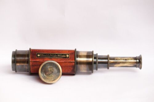 24/" Victorian Brass Antique Telescope Spyglass Nautical Maritime Vintage Gift