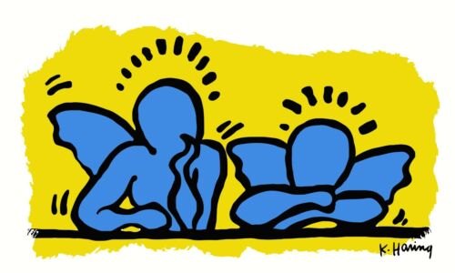 New Keith Haring Angels Pop Art Print Poster Canvas Afterpay Free Shipping AU
