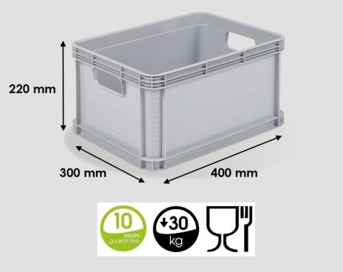 Heavy Duty Plastic Stacking Industrial Euro Storage Containers Boxes Crates