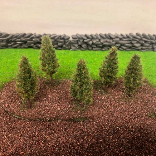 Model Scenery Railway Wargames Light Green Woods N OO Summer Pine Plastic Trees