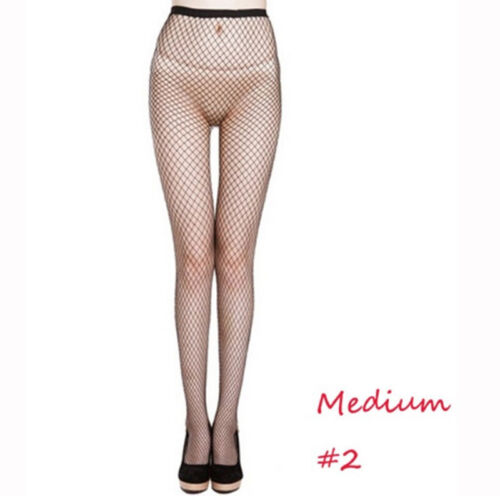 Fashion Black Grid Women High Waist Stocking Fishnet Tights Pantyhose Trouser