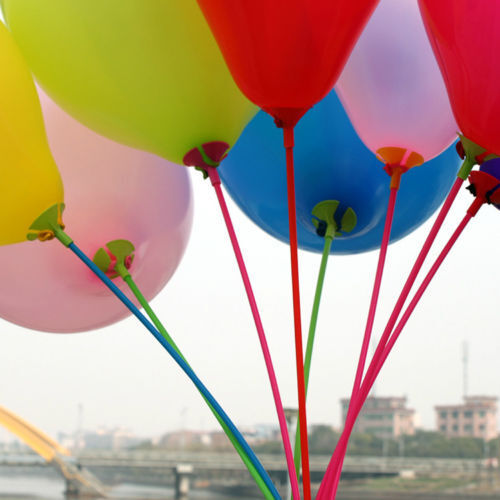 100X ballon en plastique multicolore porte-gobelet décoration de fête demariageZ